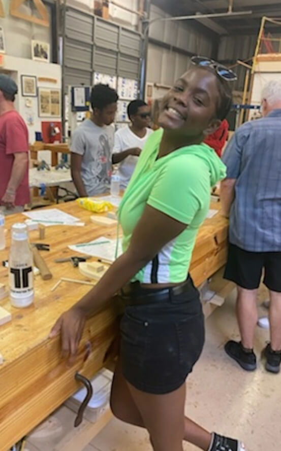 Local Resources Girl smiling at Next Step to Success program